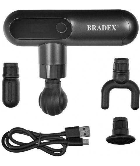 Массажеры: Массажный пистолет мини Bradex ДЕЛЬТА 4 насадки [KZ 1425] фотографии