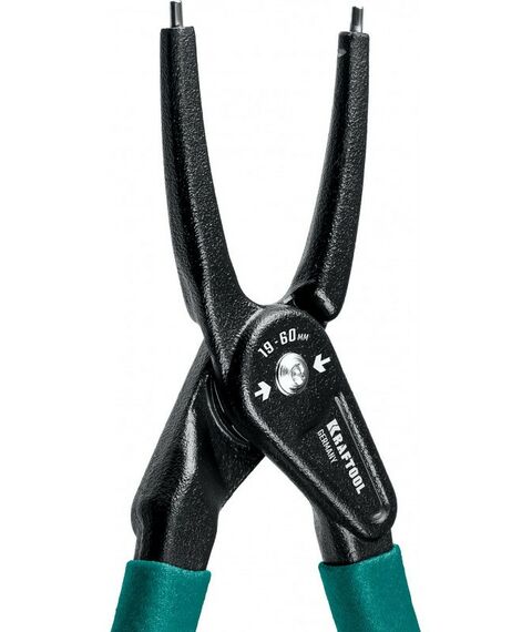 Демонтажный инструмент: Съемник стопорных колец KRAFTOOL 180 мм прямые губки, внутренний [22812-1] фотографии