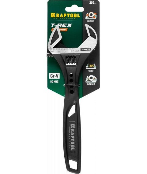 Столярно-слесарный инструмент: Силовой разводной ключ KRAFTOOL T-REX 250 / 43 мм [27254-25] фотографии