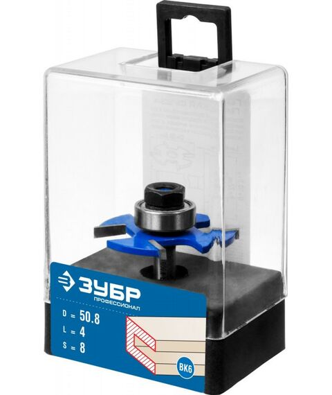 Принадлежности для фрезерных станков: Фреза горизонтально-пазовая Зубр 50.8x4мм хвостовик 8мм [28757-50.8-4] фотографии