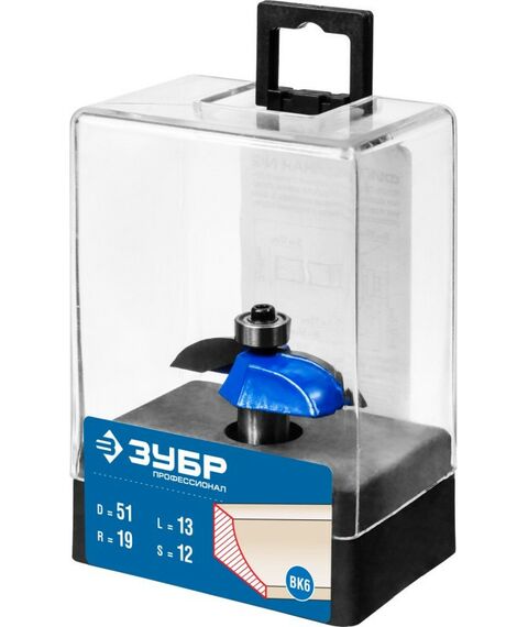 Принадлежности для фрезерных станков: Фреза фигирейная Зубр №2 51x13мм радиус 19мм [28761-51] фотографии