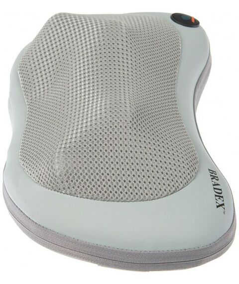 Массажеры: Массажная подушка Bradex KZ 0564 с подогревом и разминающим массажем Шиацу, серая фотографии