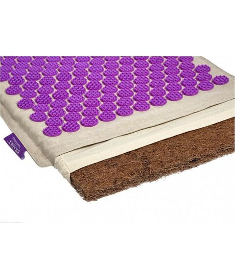 Массаж, спа, стоунтерапия: Набор акупунктурный Bradex Нирвана бежевый, лиловые шипы, премиум-серия [KZ 0713] фотографии