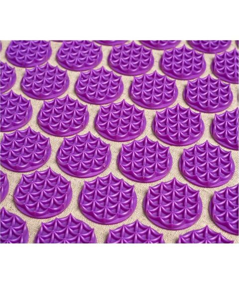 Массаж, спа, стоунтерапия: Набор акупунктурный Bradex Нирвана бежевый, лиловые шипы, премиум-серия [KZ 0713] фотографии