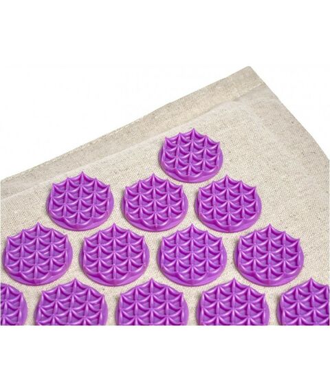 Массаж, спа, стоунтерапия: Набор акупунктурный Bradex Нирвана бежевый, лиловые шипы, премиум-серия [KZ 0713] фотографии