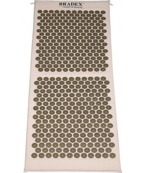 Массаж, спа, стоунтерапия: Коврик-сумка акупунктурный Bradex Нирвана бежевый, премиум-серия [KZ 0577] фотографии