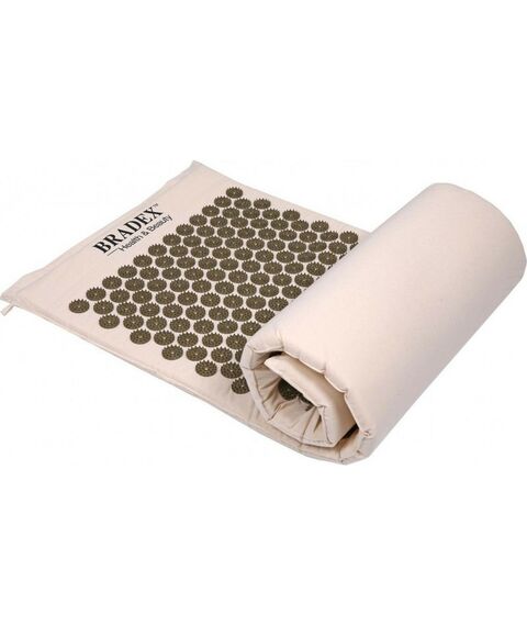 Массаж, спа, стоунтерапия: Коврик-сумка акупунктурный Bradex Нирвана бежевый, премиум-серия [KZ 0577] фотографии