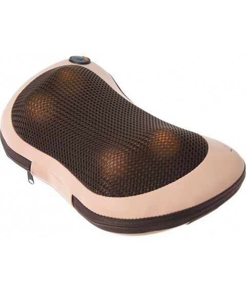 Массажеры: Массажная подушка с подогревом и разминающим массажем Bradex Шиацу бежевая [KZ 0573] фотографии