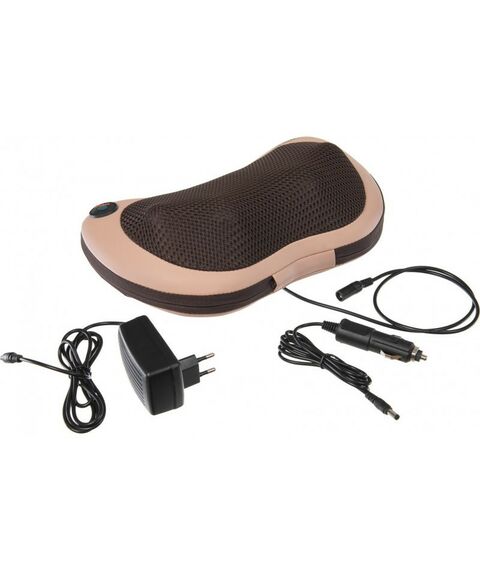 Массажеры: Массажная подушка с подогревом и разминающим массажем Bradex Шиацу бежевая [KZ 0573] фотографии