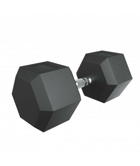 Гантели: Гантель гексагональная UNIXFIT 40 кг обрезиненная, пара фотографии