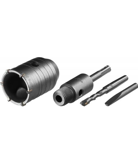 Буры, пики, коронки, сверла: Коронка по бетону с державкой Зубр Профессионал 50 мм SDS-plus, 6Т [2918-50] фотографии