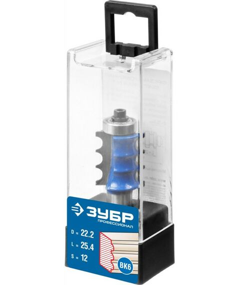 Принадлежности для фрезерных станков: Фреза кромочная фигурная Зубр №1 22.2x26мм радиус 3мм [28712-22.2] фотографии