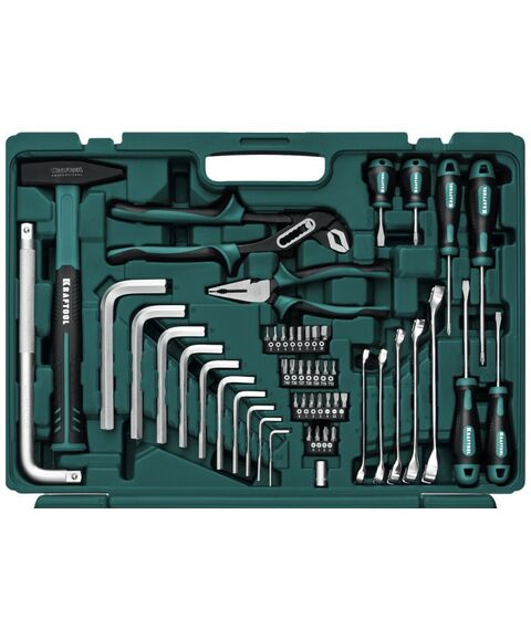 Наборы инструментов и ключи: Универсальный набор инструмента KRAFTOOL EXTREM-142 142 предмета, 1/2"+3/8"+1/4" [27889-H142] фотографии