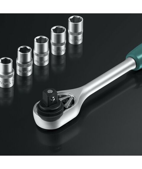 Наборы инструментов и ключи: Универсальный набор инструмента KRAFTOOL EXTREM-142 142 предмета, 1/2"+3/8"+1/4" [27889-H142] фотографии