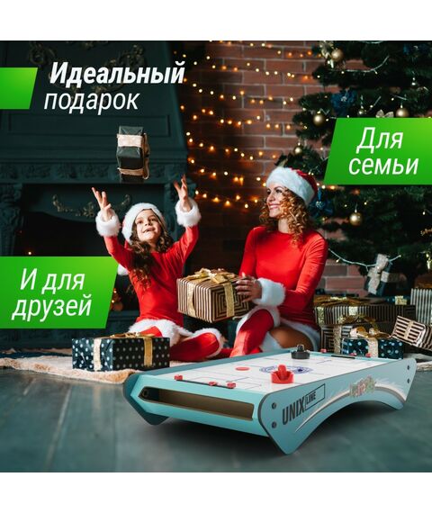 Аэрохоккей: Игровой стол UNIX line Мини Аэрохоккей настольный (73х40 cм) фотографии