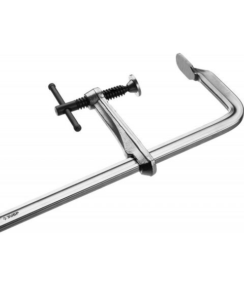 Тиски, струбцины, наковальни, верстаки: Цельнокованая струбцина Зубр Профессионал КС-500/120 F, 500 х 120 мм [32157-120-500] фотографии