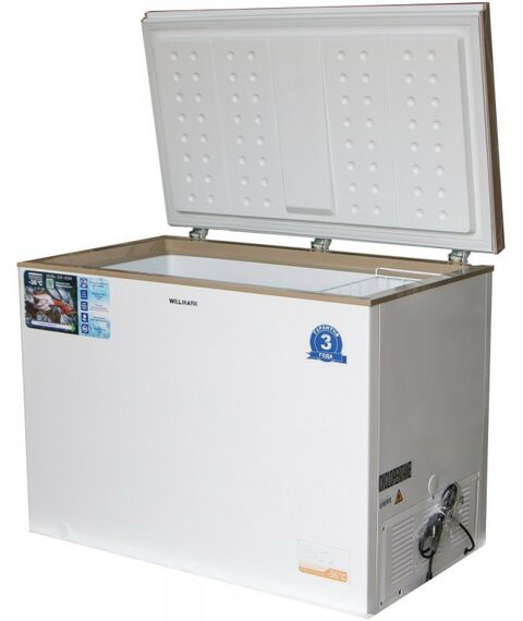 Морозильные камеры: Морозильный ларь WILLMARK СDF-363M компрессор TOSHIBA, функция "холодильник", объем 319 литров, цвет белый фотографии