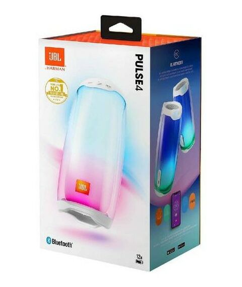 Колонки: Портативная колонка JBL PULSE 4 White [JBLPULSE4WHTAM] фотографии
