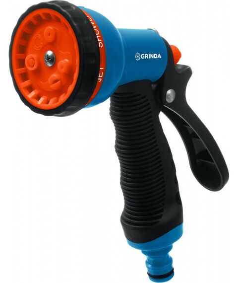 Шланги, системы водопровода и автополива: Спиральный шланг GRINDA PROLine 3/8" x 15 м пистолет-распылитель, адаптеры, поливочный набор [428495] фотографии