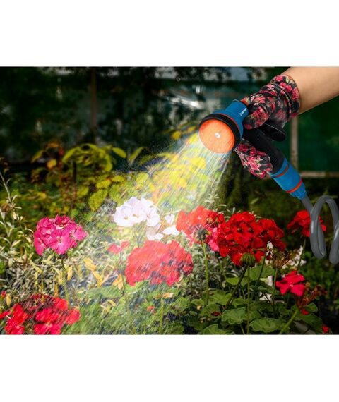 Шланги, системы водопровода и автополива: Спиральный шланг GRINDA PROLine 3/8" x 15 м пистолет-распылитель, адаптеры, поливочный набор [428495] фотографии