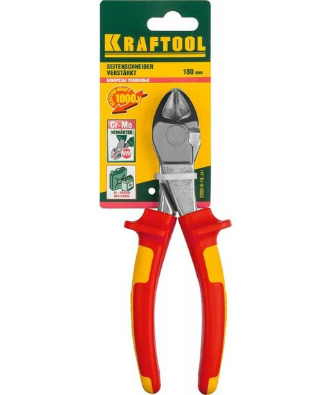 Электромонтажный инструмент: Усиленные бокорезы KRAFTOOL Electro-Kraft 180 мм [2202-6-18_z01] фотографии