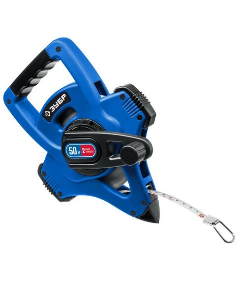 Рулетки, курвиметры: Геодезическая стальная мерная лента Зубр Профессионал 50 м [34170-50] фотографии