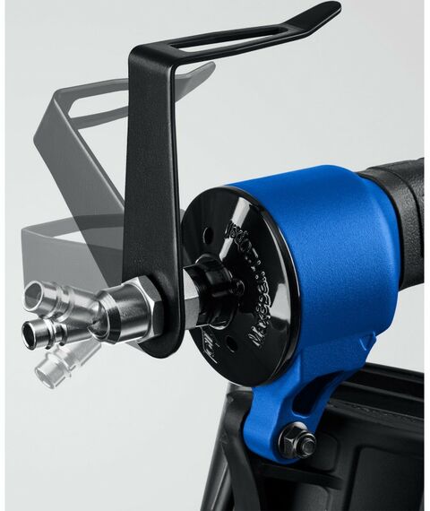 Пневмостеплеры: Пневматический нейлер Зубр Профессионал CNW-100 для барабанных гвоздей CNW (65-100 мм) [31915] фотографии