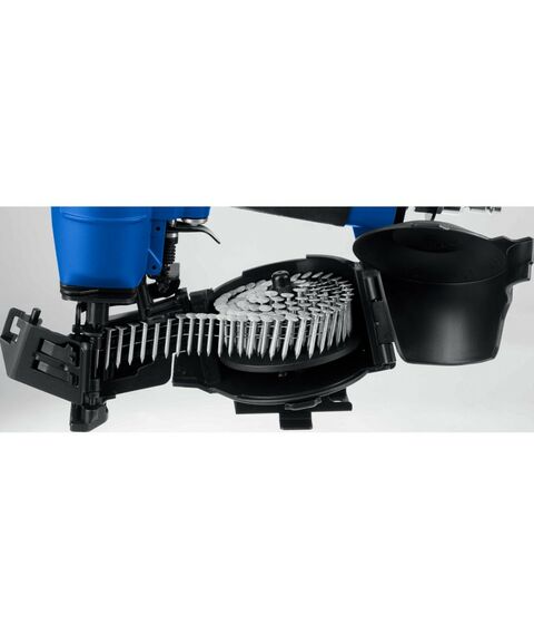 Пневмостеплеры: Пневматический кровельный нейлер Зубр Профессионал CRN-45 для барабанных гвоздей CRN (22-45 мм) [31920] фотографии