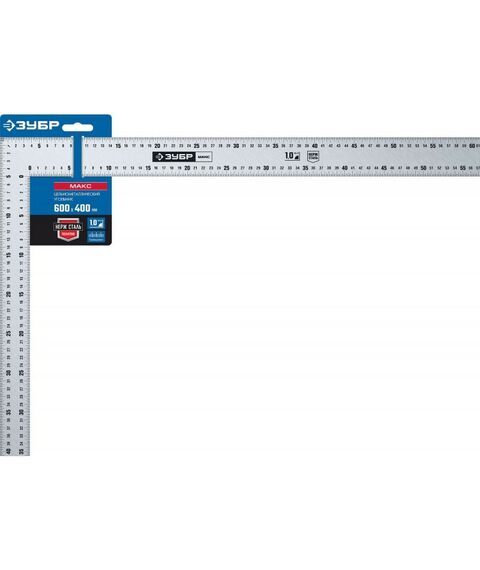Угломеры, уклономеры: Нержавеющий плотницкий угольник Зубр Профессионал УПН-60 600 х 400 мм [3434-61] фотографии