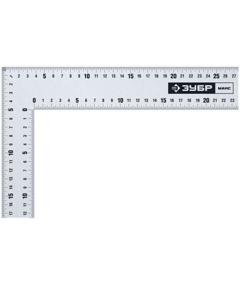 Угломеры, уклономеры: Нержавеющий плотницкий угольник Зубр Профессионал УПН-60 600 х 400 мм [3434-61] фотографии