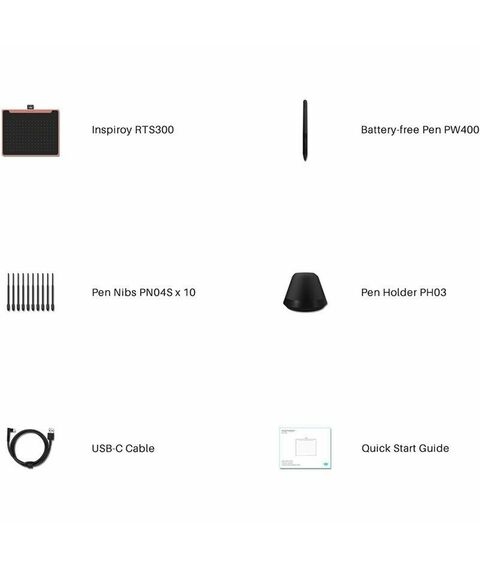 Графические планшеты: Графический планшет HUION Inspiroy RTS-300 Black фотографии