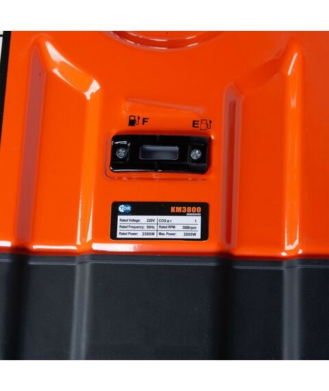 Электростанции: Генератор бензиновый TOR KM3800H 2,5 кВт 220В 16 л с кнопкой запуска и колесами [1018114] фотографии