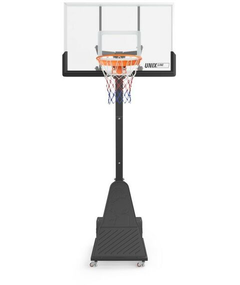 Баскетбол: Баскетбольная стойка UNIX line B-Stand-PC 54"x32" R45 H230-305 см фотографии