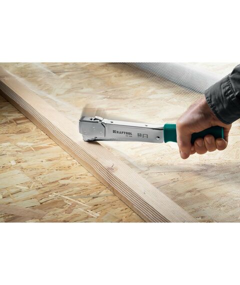 Степлеры: Высокоскоростной стальной скобозабиватель KRAFTOOL HAMMER TACKER тип 53 (A/10/JT21) 23GA (6 - 10 мм) [3153] фотографии
