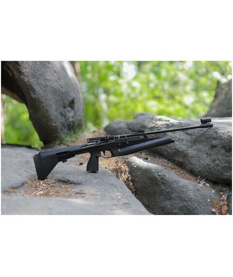 Пневматическое оружие: Винтовка пневматическая Baikal МР-61С кал. 4.5 мм, 3 Дж, ложе - пластик, до 110 м/с фотографии