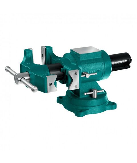 Тиски, струбцины, наковальни, верстаки: Чугунные слесарные тиски KRAFTOOL 3D Multi-Purpose 125 мм [32706-125] фотографии