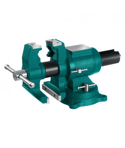 Тиски, струбцины, наковальни, верстаки: Чугунные слесарные тиски KRAFTOOL 3D Multi-Purpose 125 мм [32706-125] фотографии