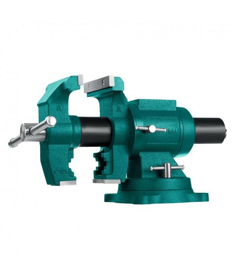 Тиски, струбцины, наковальни, верстаки: Чугунные слесарные тиски KRAFTOOL 3D Multi-Purpose 125 мм [32706-125] фотографии