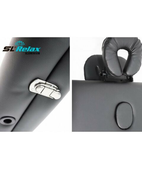 Массажные столы: Массажный стол Start Line Relax Aluminium Черный [BM2723-1] фотографии