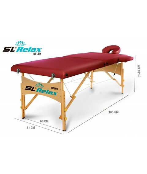 Массажные столы: Массажный стол Start Line Relax Delux Красный [BM2523-1] фотографии
