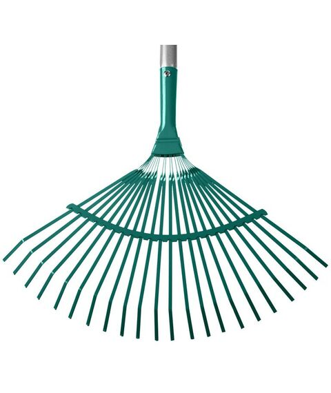 Грабли: Веерные грабли GRINDA PROLine PR-40 ALU 440 х 250 х 1630 мм, 22 плоских зубца, алюминиевый черенок [39586] фотографии