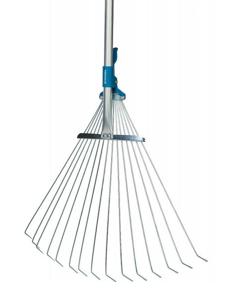 Грабли: Регулируемые веерные грабли GRINDA PROLine PR-50 длина 800 - 1240 мм, ширина 170 - 450 мм, телескопический алюминиевый черенок [421868] фотографии