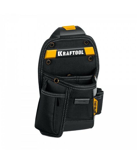 Ящики и сумки для инструмента: Поясная сумка KRAFTOOL KP-8 с быстросъёмным креплением FastClip, 8 карманов и петель, 170 х 260 мм [38776] фотографии