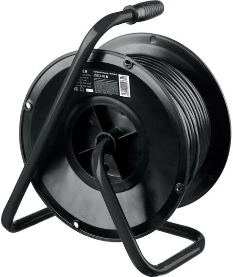 Удлинители электрические: Удлинитель на катушке STAYER S-207 ПВС, 2 х 0.75 мм2, 30 м, 2200 Вт [55073-30] фотографии
