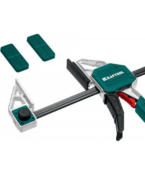 Тиски, струбцины, наковальни, верстаки: Пистолетная струбцина KRAFTOOL EXTREM-1270/95 1270х95мм [32228-127] фотографии