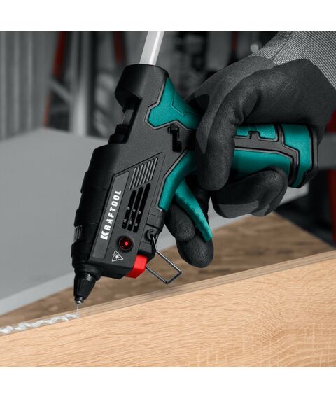 Пистолеты монтажные, тепловые, клеящие, пескоструйные: Термоклеящий газовый пистолет KRAFTOOL GG-200 11 мм 200°C [55524] фотографии