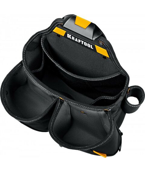 Ящики и сумки для инструмента: Пояс монтажника KRAFTOOL KBS-3L в комплекте: пояс монтажника и 2 большие сумки [38761] фотографии