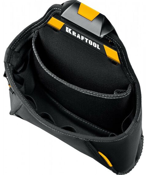 Ящики и сумки для инструмента: Поясная сумка KRAFTOOL KP-12 с быстросъёмным креплением FastClip, 12 карманов и петель, 260 х 340 мм [38774] фотографии