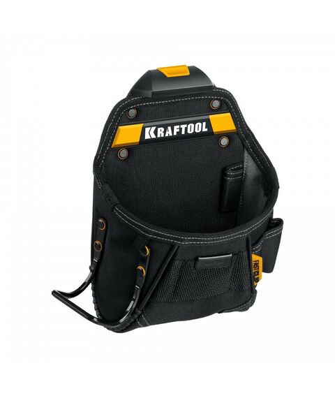 Ящики и сумки для инструмента: Поясная сумка KRAFTOOL KP-6 с быстросъёмным креплением FastClip, 6 карманов и петель, 240 х 250 мм [38775] фотографии