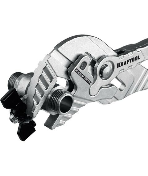 Столярно-слесарный инструмент: Клещи переставные-гаечный ключ KRAFTOOL VISE-WRENCH X 300 мм [22069] фотографии